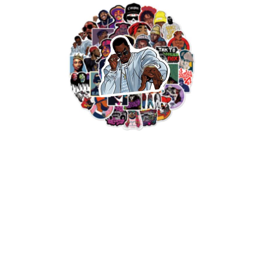 HIP HOP ヒップホップ ステッカー 53枚セット PVC 防水 シール