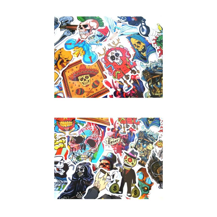 Sale ドクロ グラフィック ステッカー 50枚セット Pvc 防水 シール ストリート パンク ロック 骸骨 ゾンビ ホラー Hone 50sticker 01 Lupo 通販 Yahoo ショッピング
