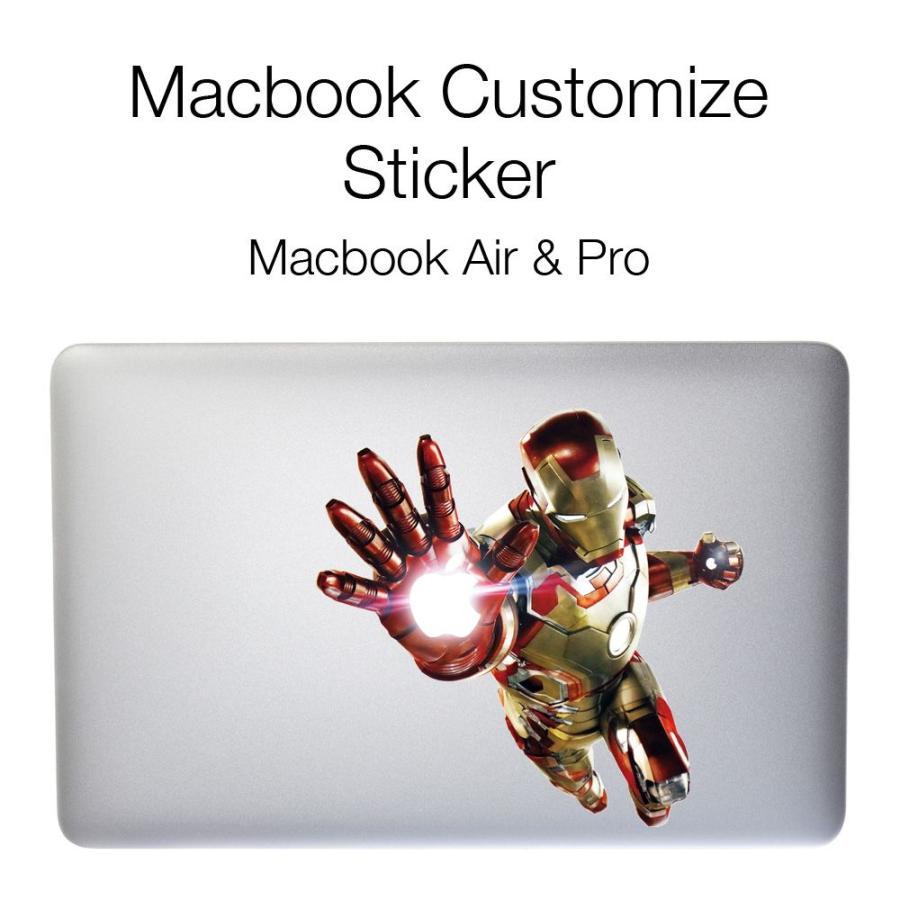 メール便 送料無料 Macbook カスタマイズ ステッカー Iron Man 全身 マックブック Air Pro 全サイズ対応 エアー プロ アイアンマン シール Ironman Sticker02 Lupo 通販 Yahoo ショッピング
