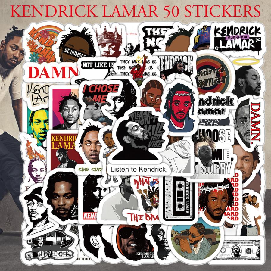 【値引不可】RAPMADE Kendrick Lamar ステッカー Amazon.co.jp: Kendrick Lamar ステッカー 50枚セット PVC 防水