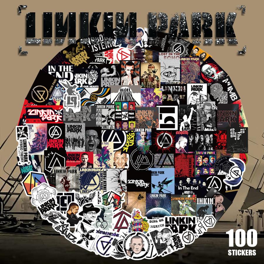 CD5枚　リンキンパーク　初回限定盤　ステッカー、DVD付き、デジパック仕様 LINKIN PARK リンキンパーク ステッカー 100枚セット PVC 防水 シール