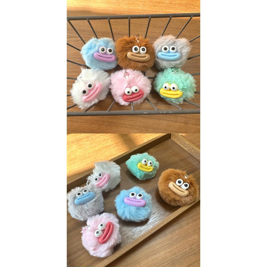 ☆6個セット☆ ポンポン ソーセージリップ モンスター キーホルダー