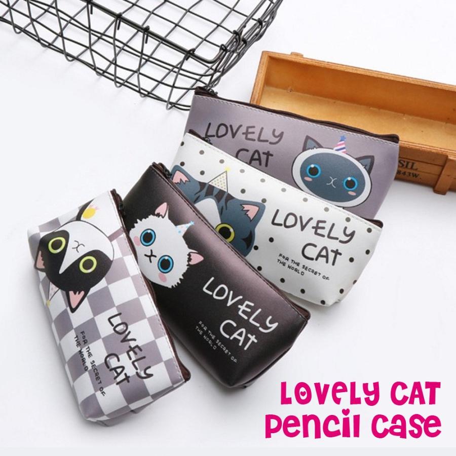 ラブリーキャット ペンケース 4種 ねこ ネコ 猫 動物 キャラクター 筆箱 小物入れ ポーチ 文房具 筆記用具 ケース Lovelycat Pencase 01 Lupo 通販 Yahoo ショッピング