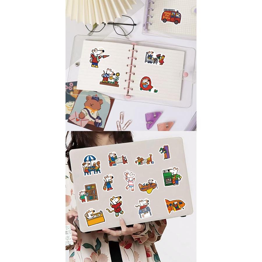 メイシーマウス ステッカー 50枚セット PVC 防水 シール 大量 Maisy