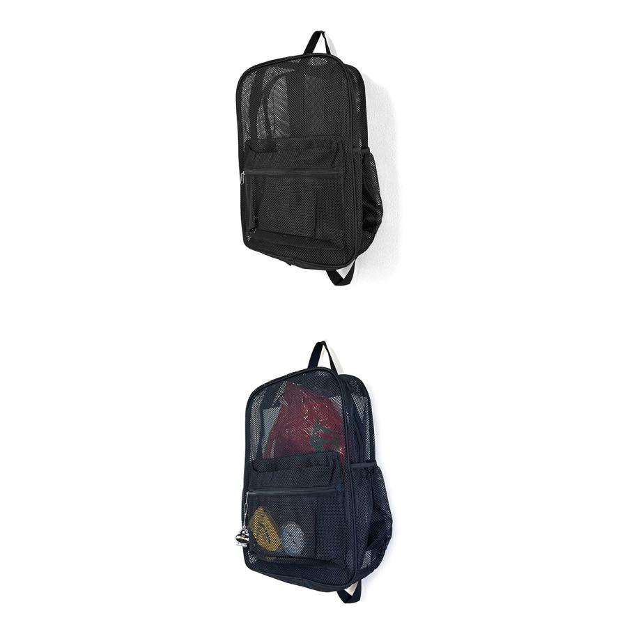 ブラック メッシュ デイパック 20L DAY PACK リュック デイバッグ