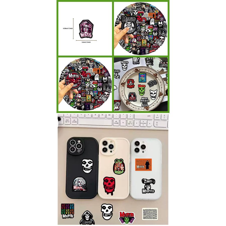 Misfits ミスフィッツ ステッカー 105枚セット PVC 防水 シール Punk