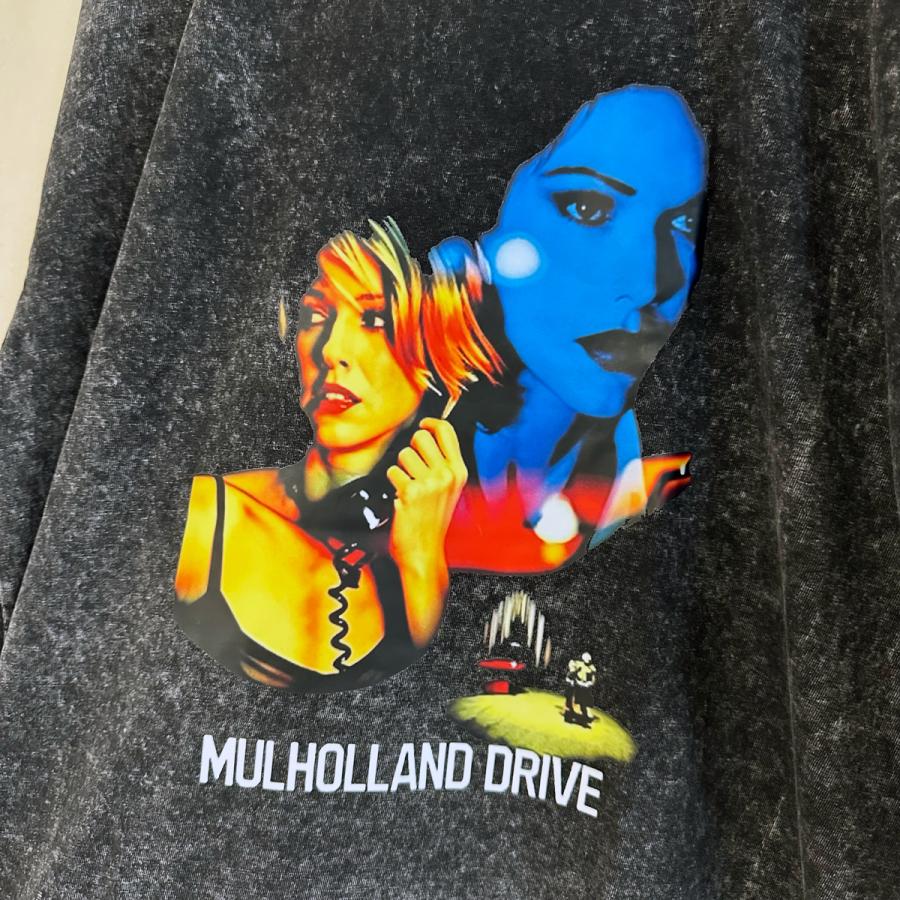 マルホランド・ドライブ ヴィンテージウォッシュ Tシャツ ブラック