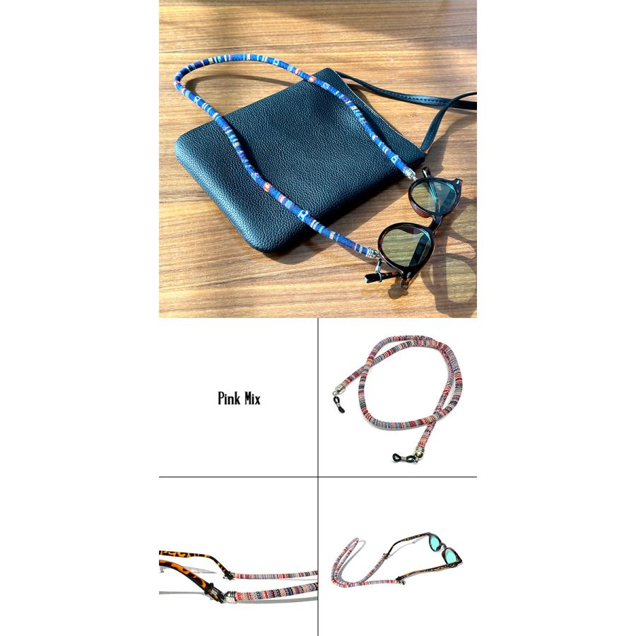 ネイティブ グラスコード 全5色 グラスチェーン メガネコード めがね 眼鏡 サングラス メガネホルダー ストラップ アウトドア 民族柄 エスニック オルテガ | ブランド登録なし | 12