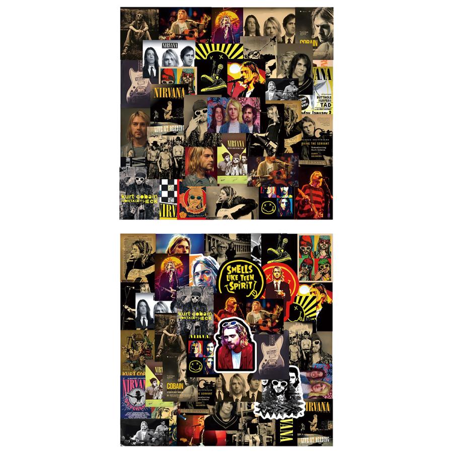 Nirvana ニルヴァーナ ステッカー 50枚セット PVC 防水 シール 大量