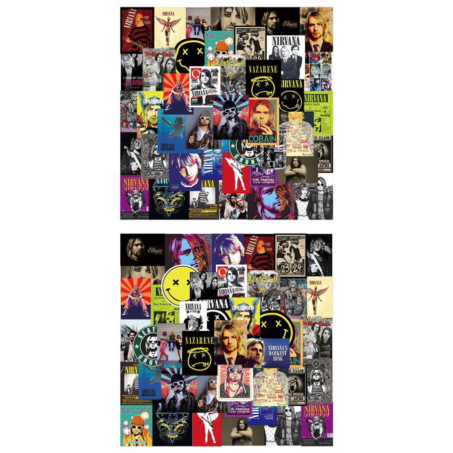 Nirvana ニルヴァーナ ステッカー 50枚セット PVC 防水 シール 大量