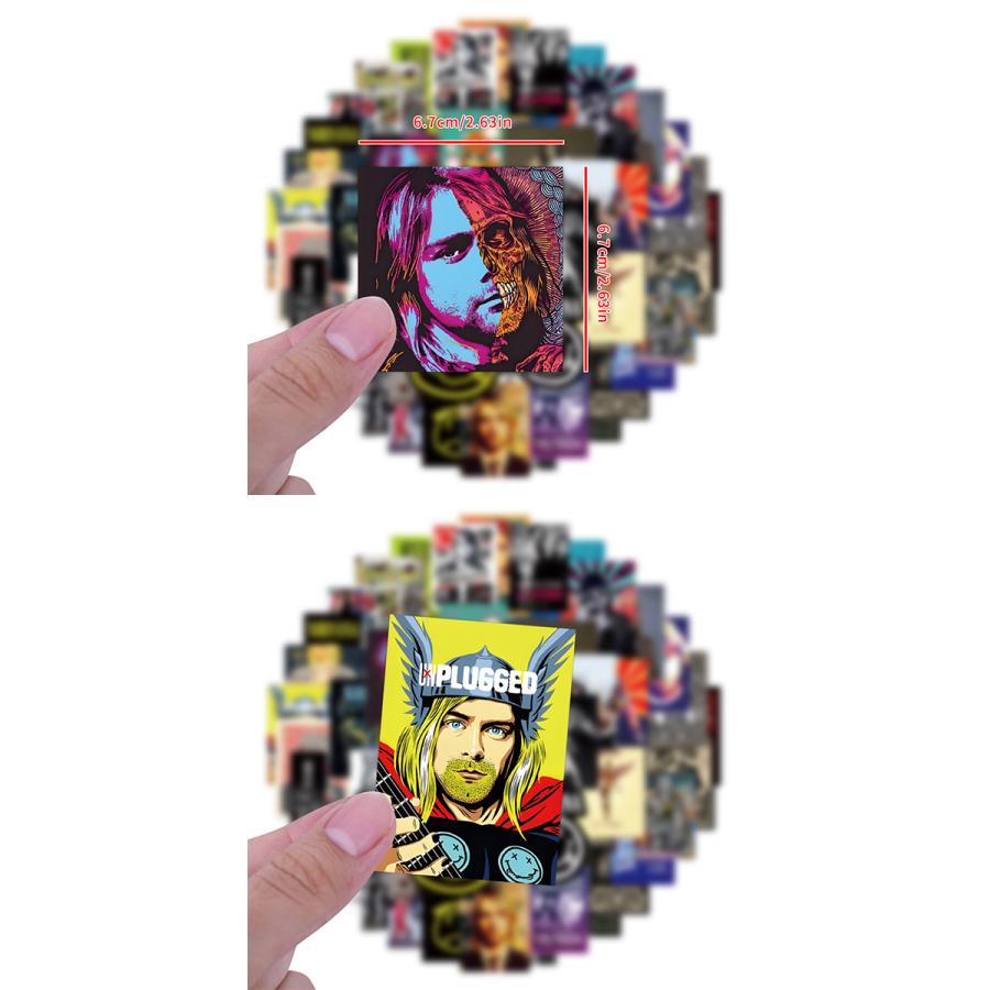 Nirvana ニルヴァーナ ステッカー 50枚セット PVC 防水 シール 大量