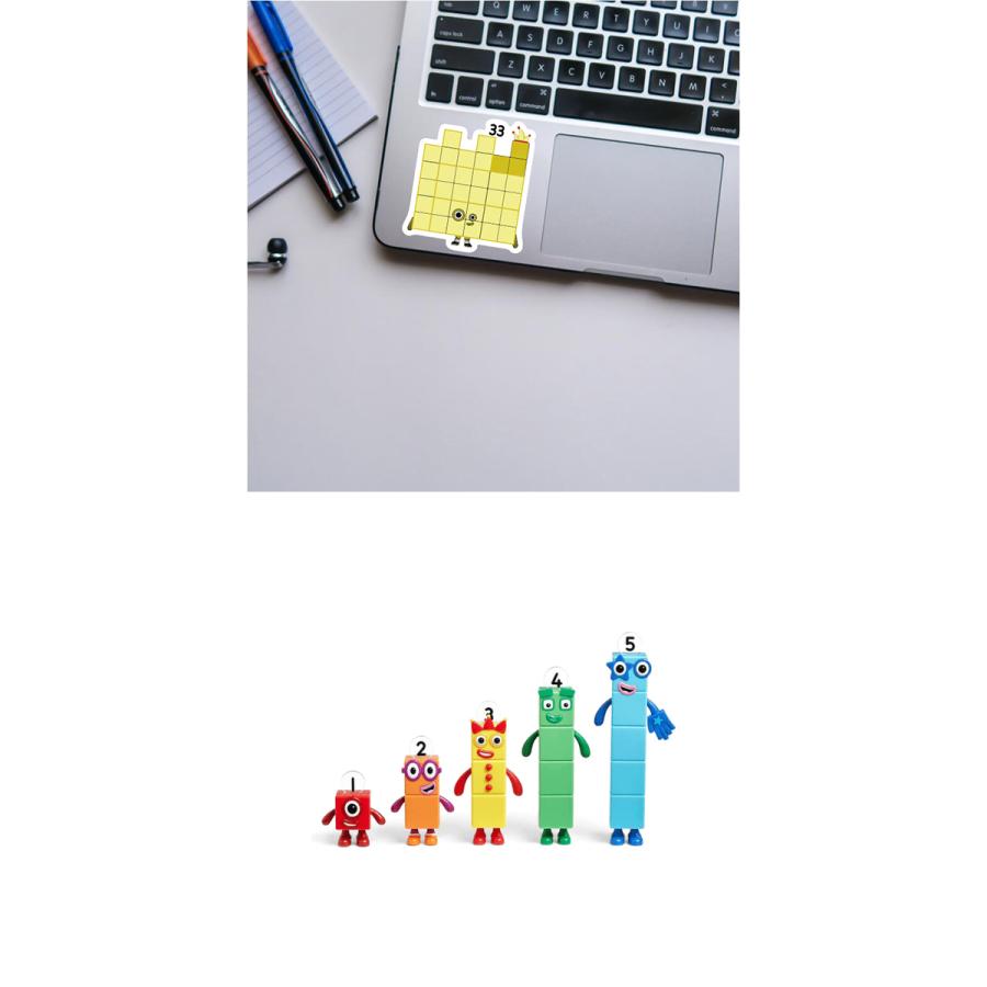 通読カード６枚セット　ナンバーブロックス　アルファブロックス　SSS ナンバーブロックス ステッカー 50枚セット PVC 防水 シール