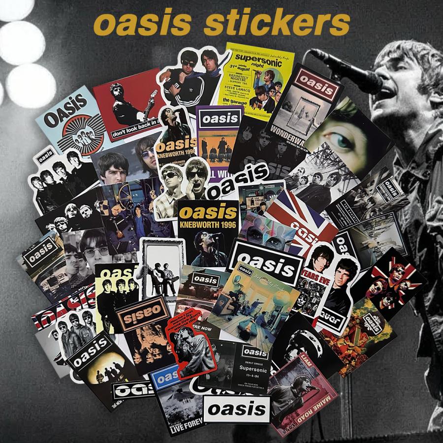 Oasis オアシス ステッカー 50枚セット PVC 防水 シール 大量 ノエル