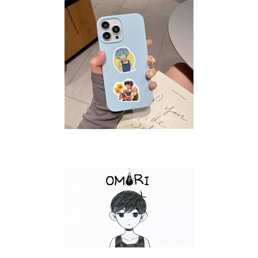 OMORI ステッカー 62枚セット PVC 防水 シール 大量 オモリ ホラー RPG