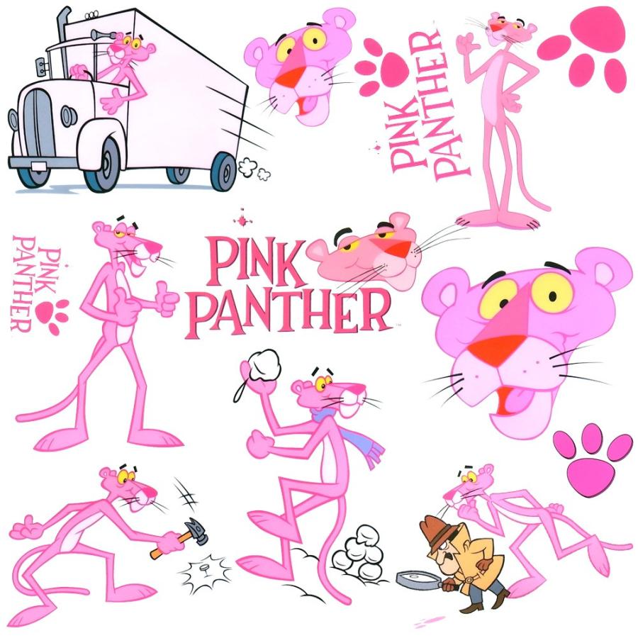 ピンクパンサー ステッカー 13枚セット シートタイプ Pink Panther 防水 シール カッティングシート Pink Sticker 01 Lupo 通販 Yahoo ショッピング