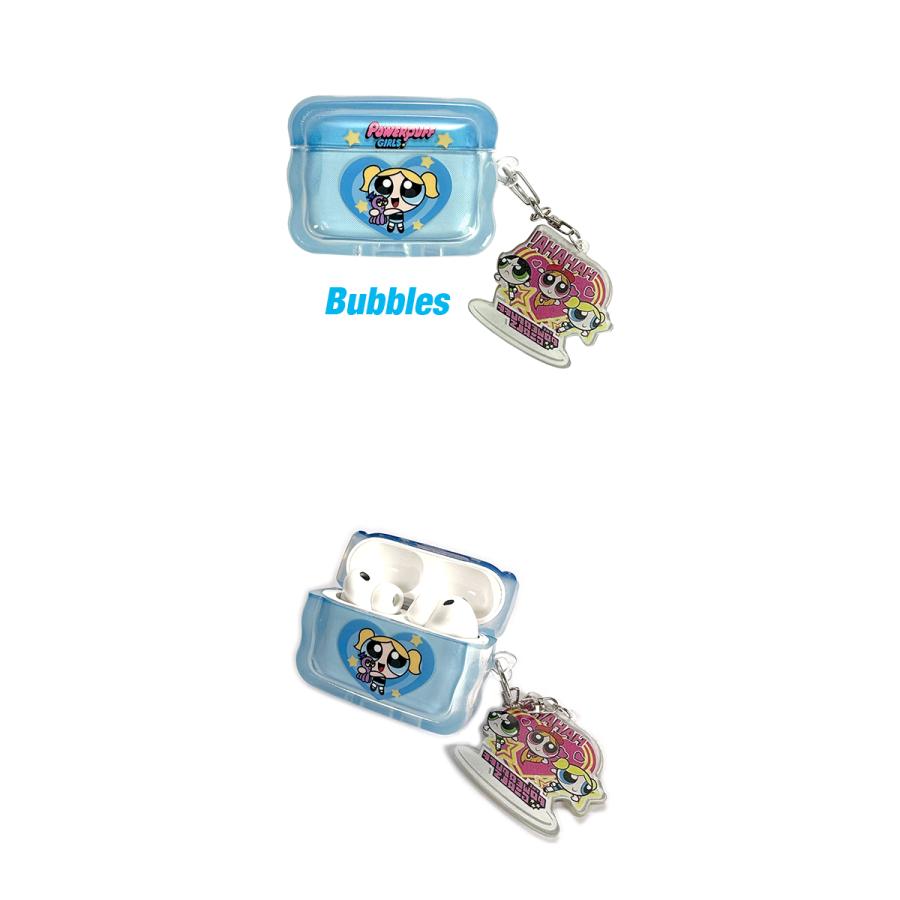 POPMART CRYBABY パワーパフガールズ AirPods Proケース パワーパフガールズ AirPods Pro 第3世代 ケース チャーム付き The