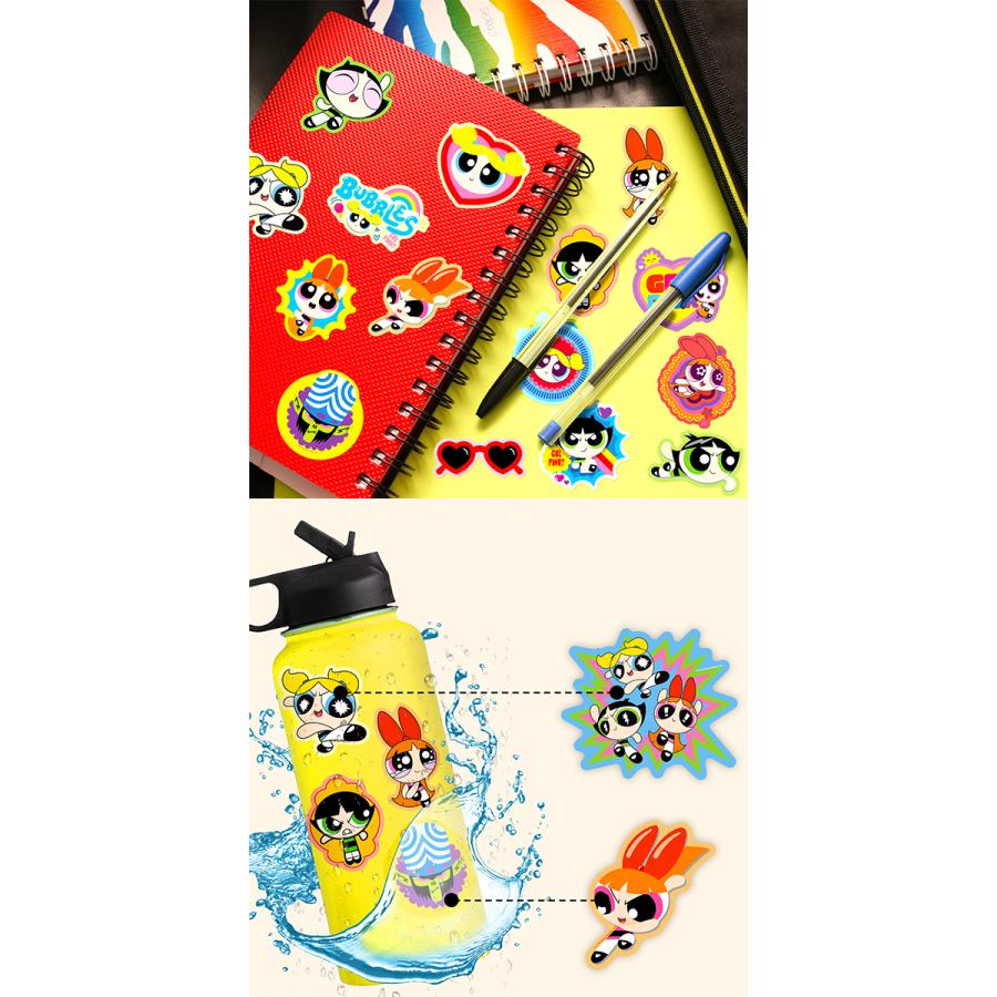 パワーパフ ガールズ ステッカー 50枚セット PVC 防水 シール