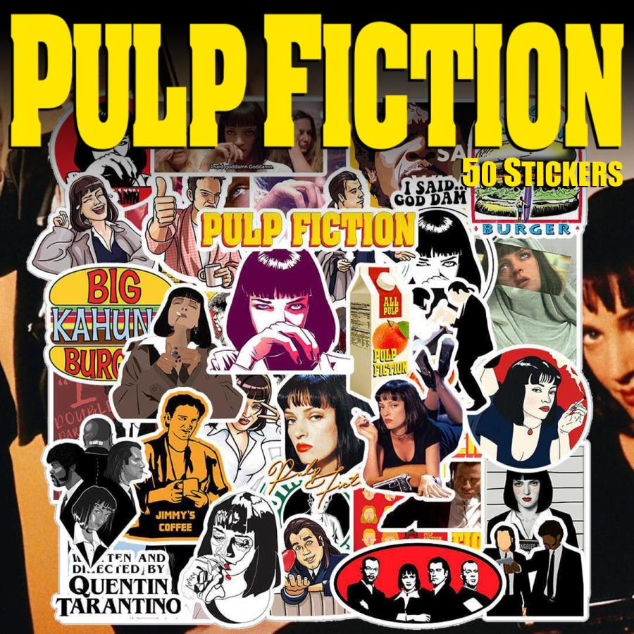 パルプ・フィクション ステッカー 50枚セット PVC 防水 シール Pulp