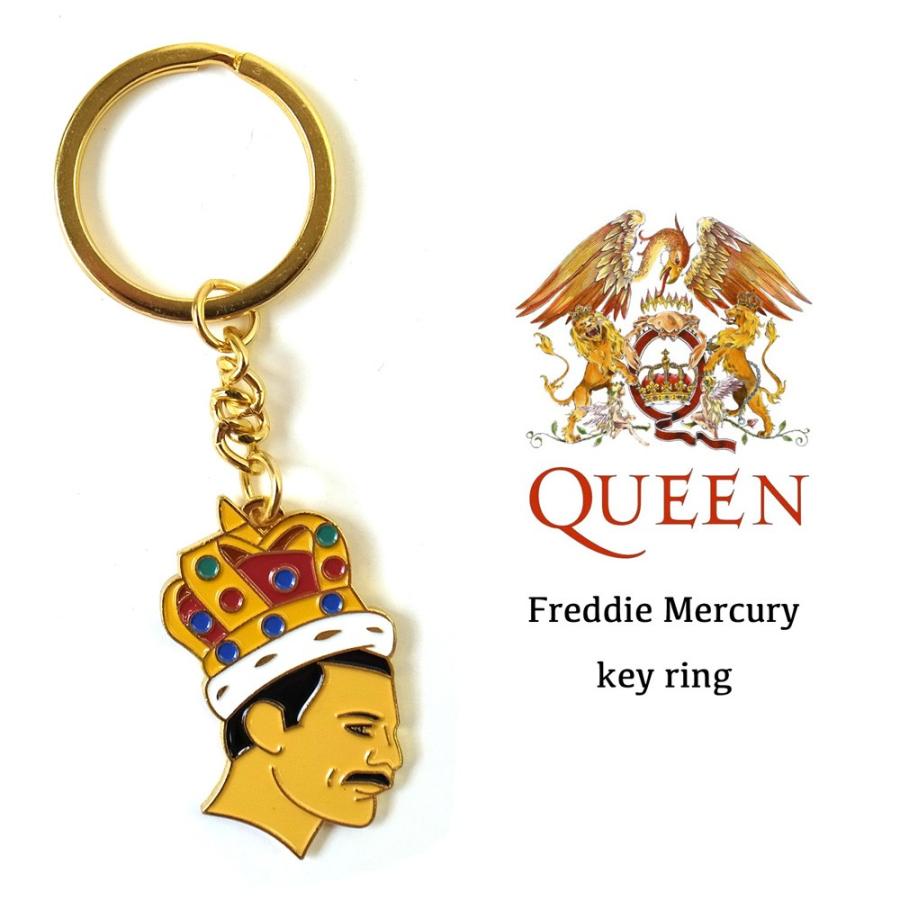 Queen クイーン フレディ マーキュリー キーホルダー キーリング ロックバンド ボヘミアンラプソディー Queen Key 01 Lupo 通販 Yahoo ショッピング