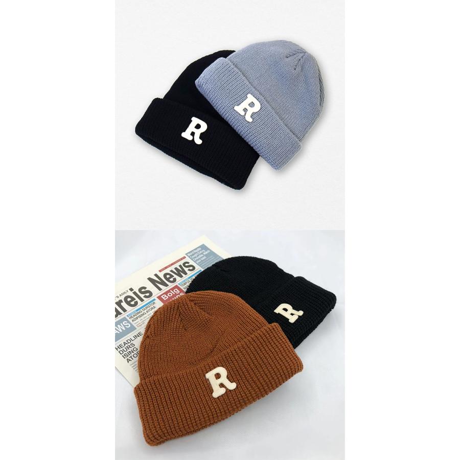 R ニットキャップ 全6色 ニット帽 帽子 刺繍 ワッチキャップ R ニットキャップ 全6色 ニット帽 帽子 刺繍 ワッチキャップ