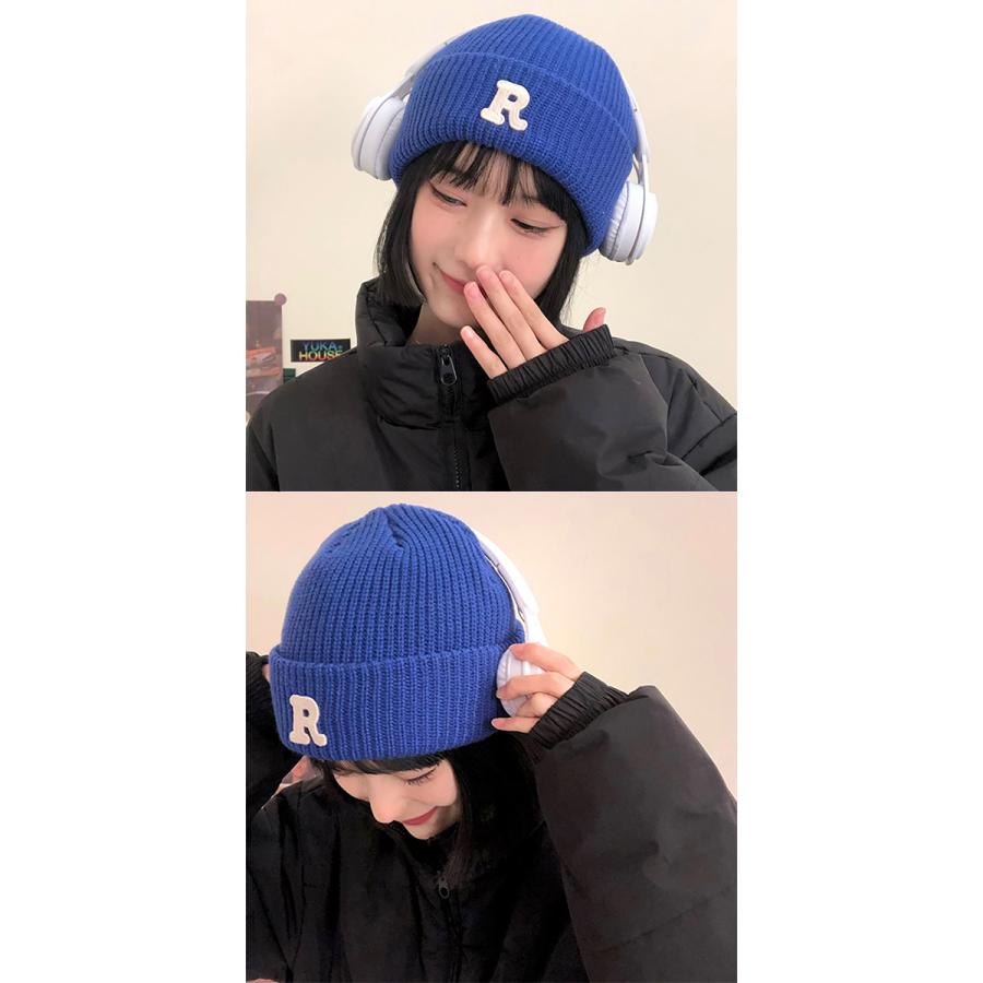 R ニットキャップ 全6色 ニット帽 帽子 刺繍 ワッチキャップ R ニットキャップ 全6色 ニット帽 帽子 刺繍 ワッチキャップ