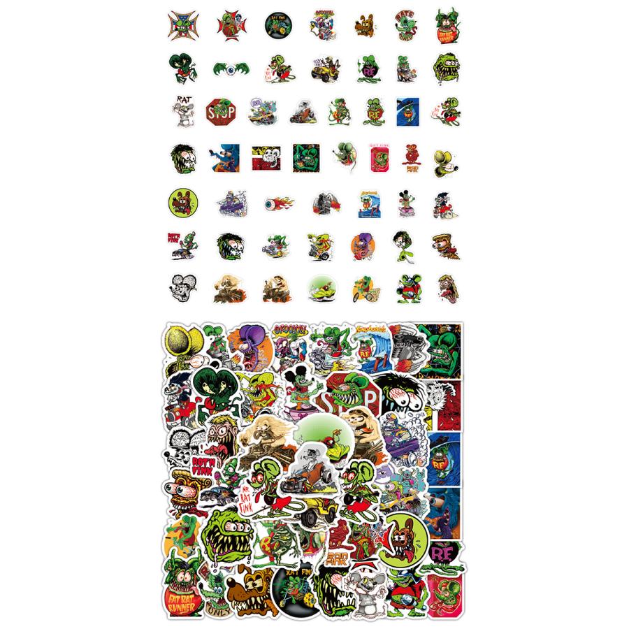 ラットフィンク ステッカー 62枚セット PVC 防水 シール Rat Fink