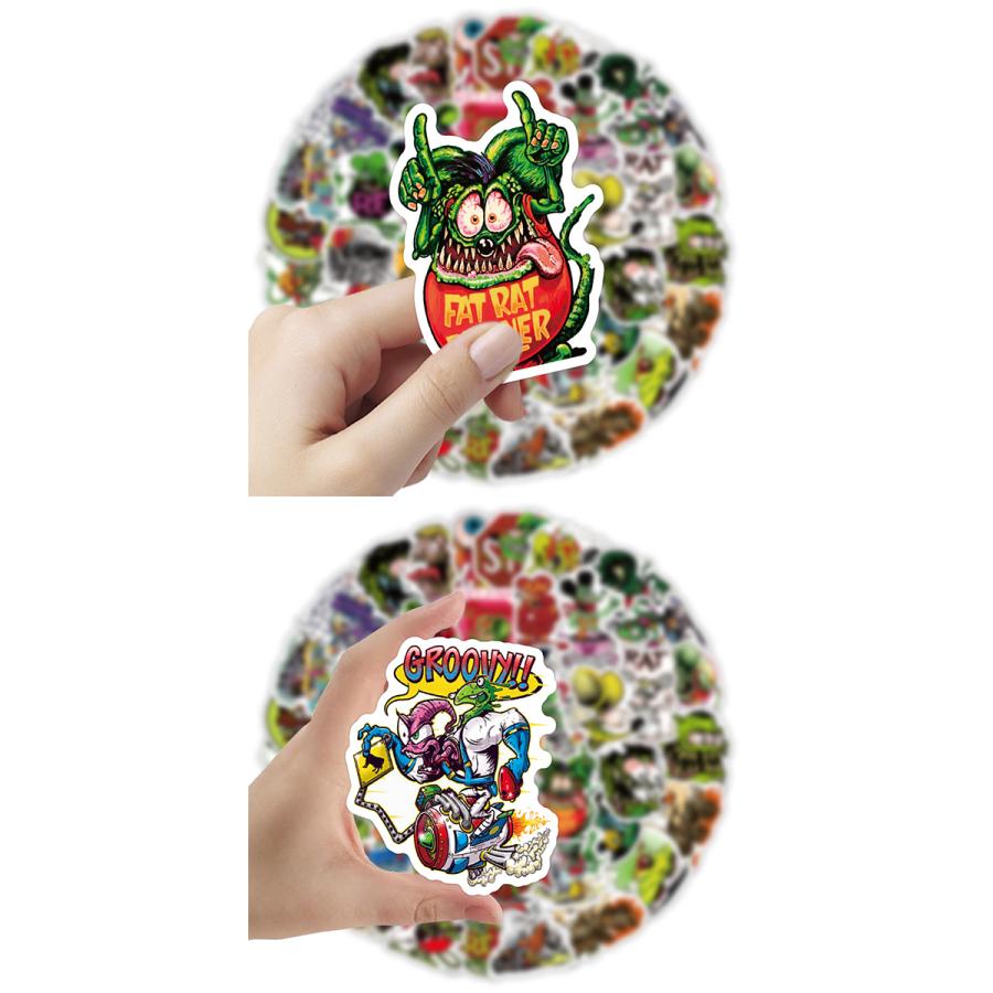 ラットフィンク ステッカー 62枚セット PVC 防水 シール Rat Fink