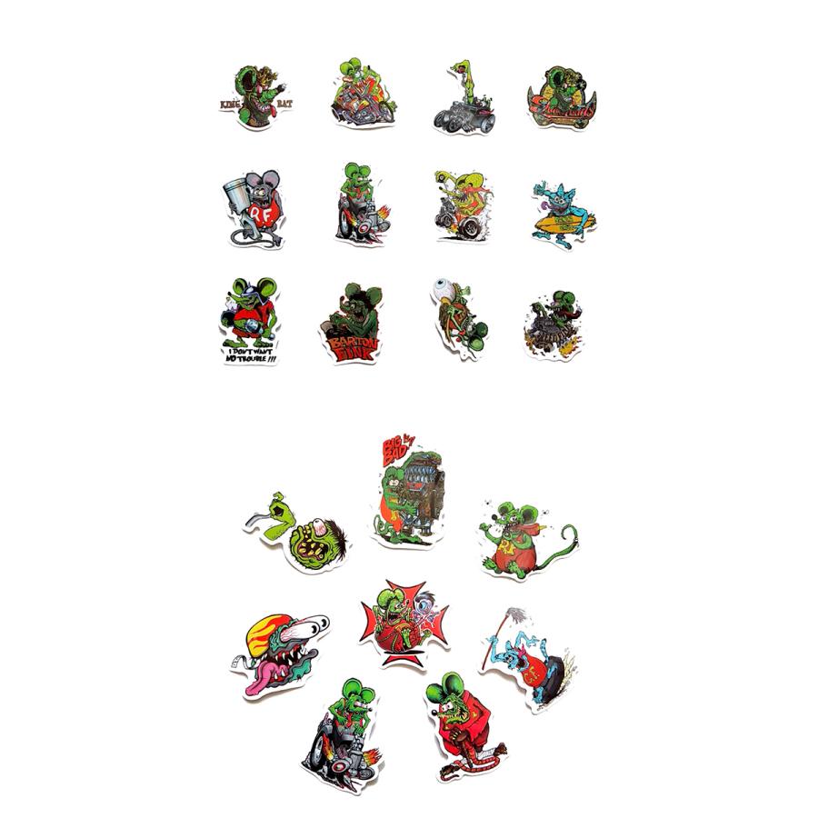 ラットフィンク ステッカー 62枚セット PVC 防水 シール Rat Fink