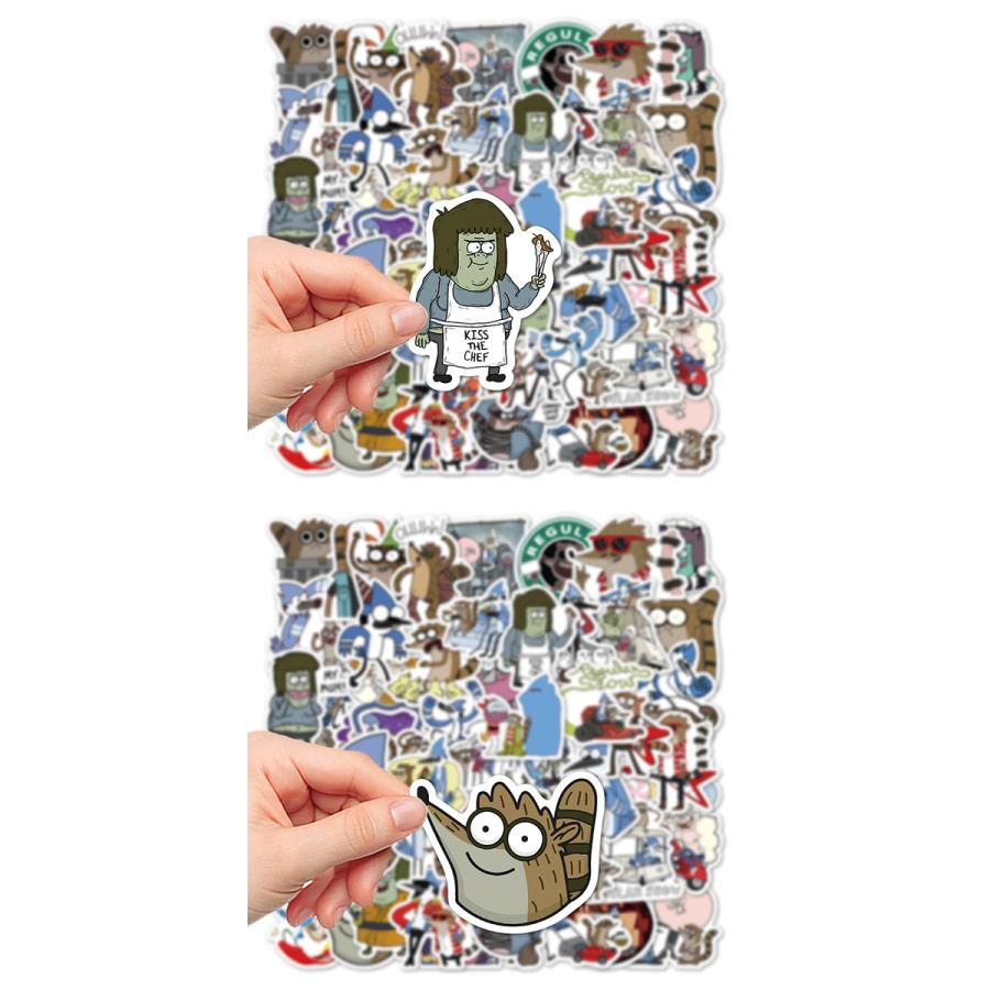 レギュラーSHOW コリない2人 ステッカー 50枚セット PVC 防水 シール