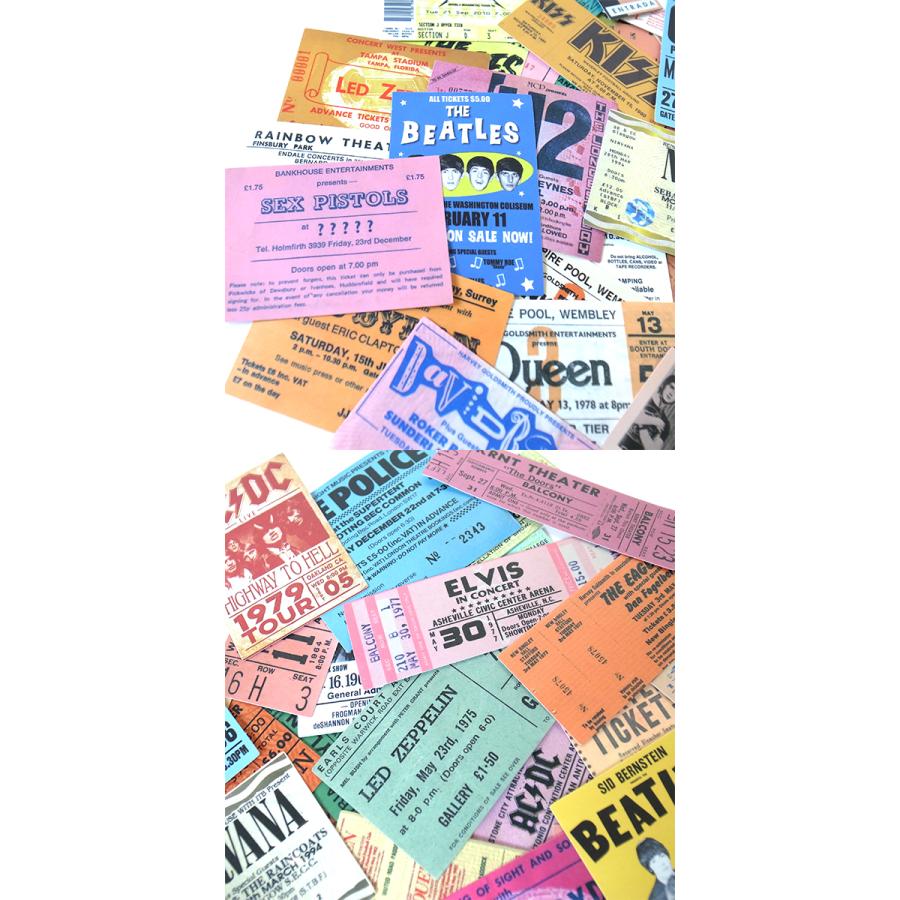 洋楽 ロックバンド ライブ チケット ステッカー 55枚セット