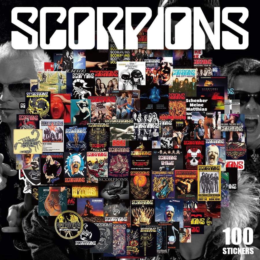 Scorpions スコーピオンズ ステッカー 100枚セット PVC 防水 シール