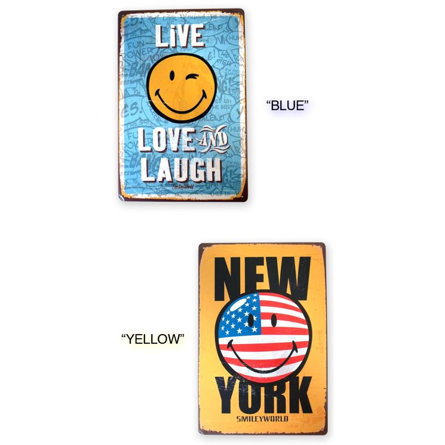 スマイル ブリキ看板 20cm×30cm アメリカ雑貨 サインプレート バー