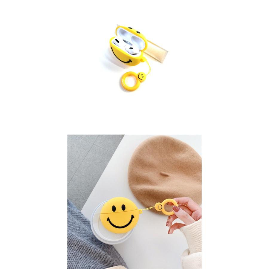 スマイル AirPods Pro シリコン ケース エアポッド カバー ワイヤレス