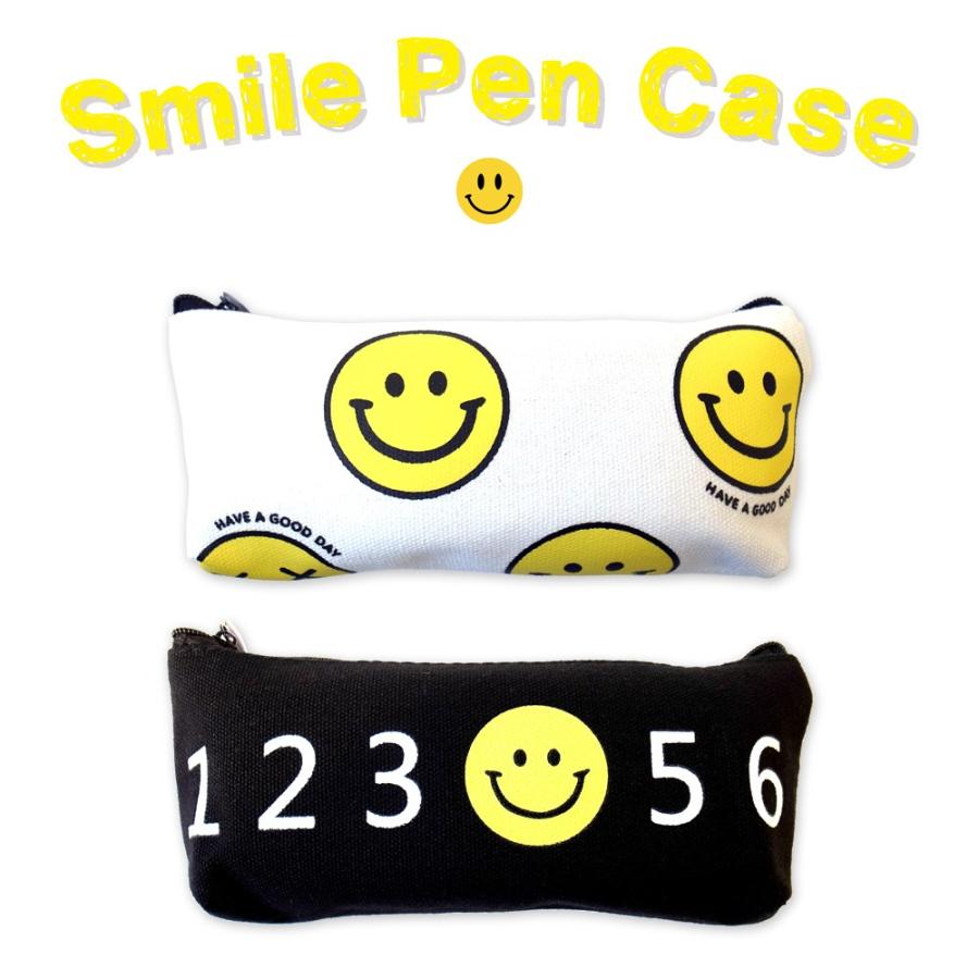 スマイル ペンケース 2種 Smile スマイリー ニコちゃん 筆箱 小物入れ ポーチ 文房具 ケース Smile Pen V2 01 Lupo 通販 Yahoo ショッピング