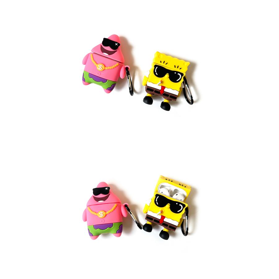 スポンジボブ AirPods Pro ケース カラビナ付き ストリート 第3