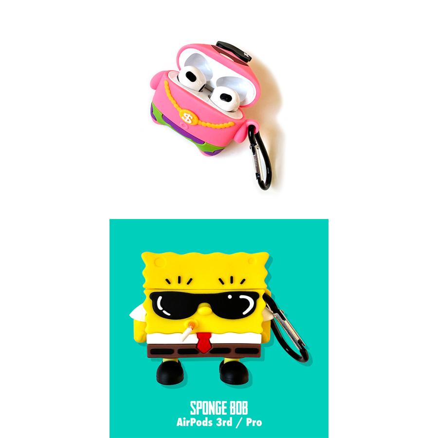 スポンジボブ AirPods Pro ケース カラビナ付き ストリート 第3