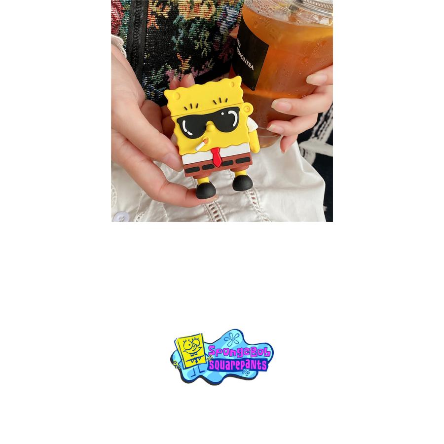 スポンジボブ AirPods Pro ケース カラビナ付き ストリート 第3