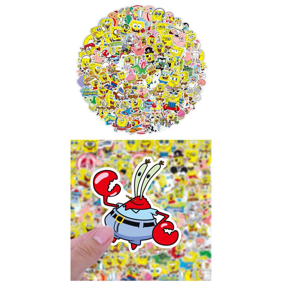 スポンジボブ ステッカー 100枚セット PVC 防水 シール Sponge Bob