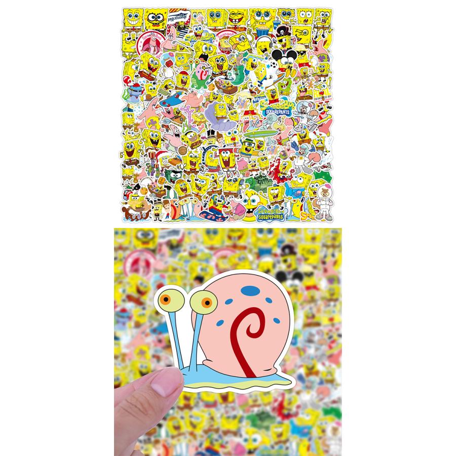 スポンジボブ ステッカー 100枚セット PVC 防水 シール Sponge Bob
