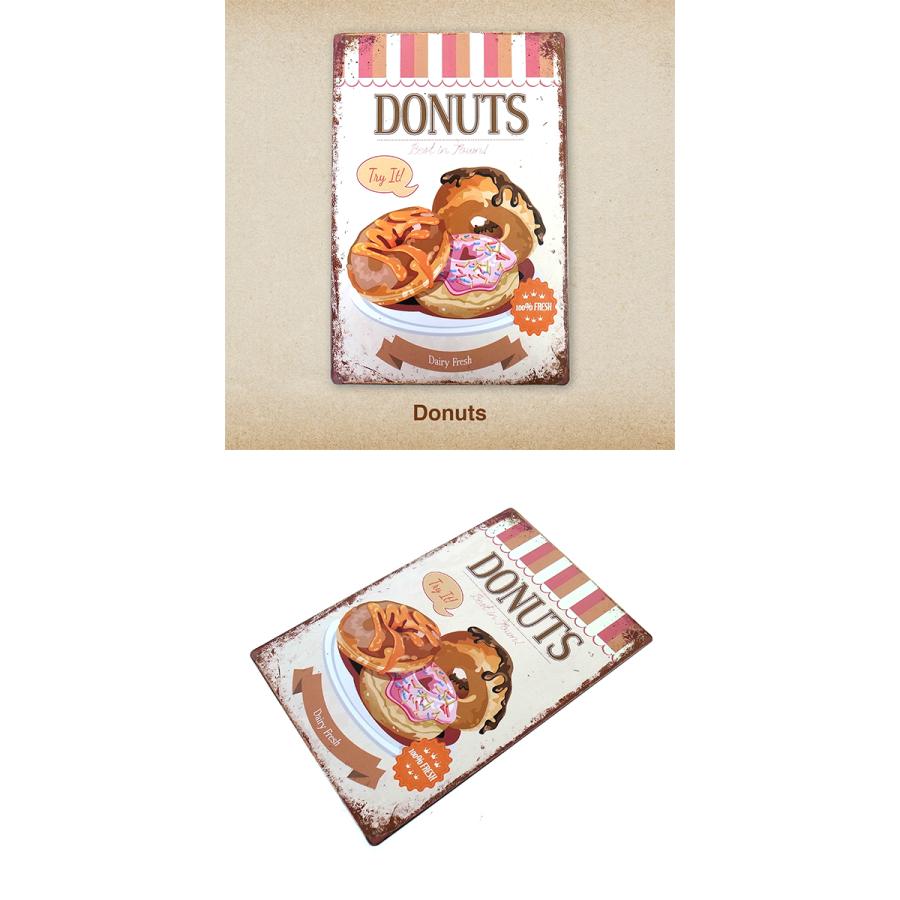 35%OFFスイーツ ブリキ看板 20cm×30cm サインボード パンケーキ お菓子 喫茶店 デザート カフェ マフィン マカロン ドーナツ ディスプレイ バー レストラン イベント、販促用 ブリキ看板 トイプードル カップケーキ プードル ベーカリー②
