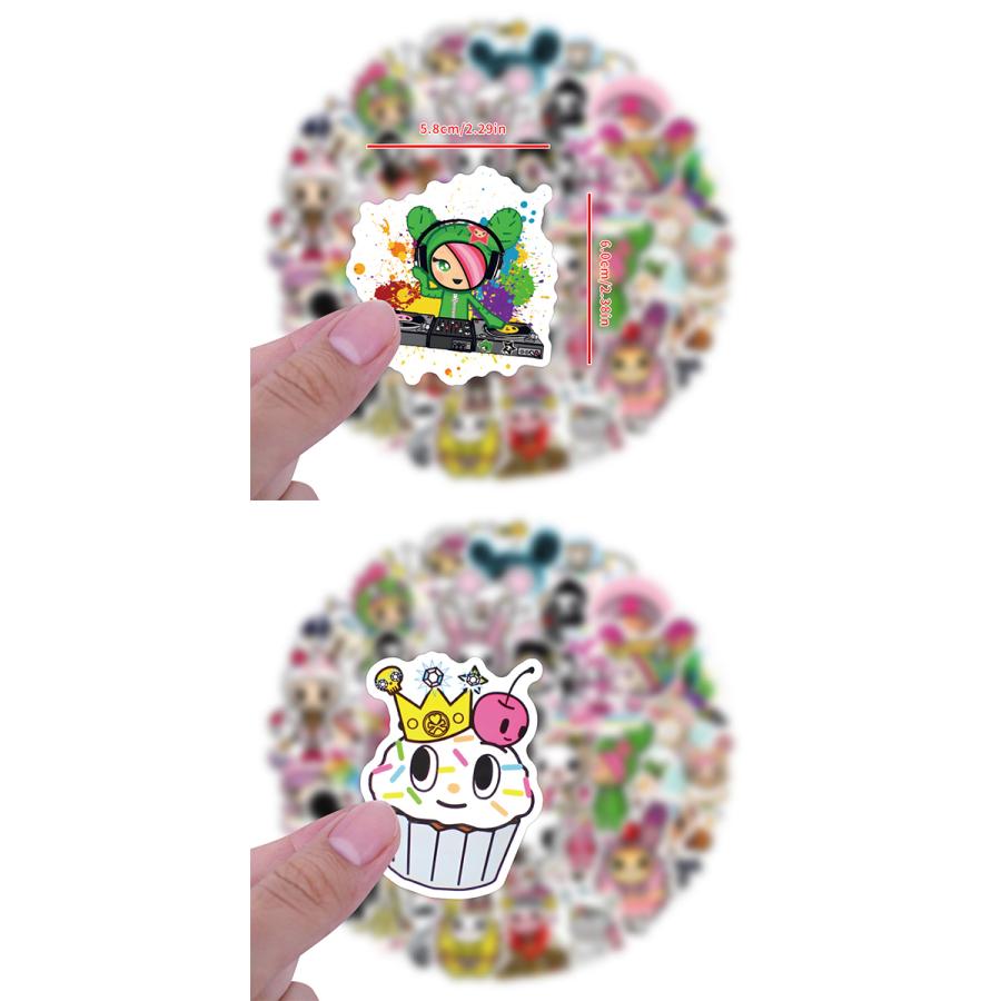 tokidoki ステッカー 50枚セット PVC 防水 シール トキドキ ポップ