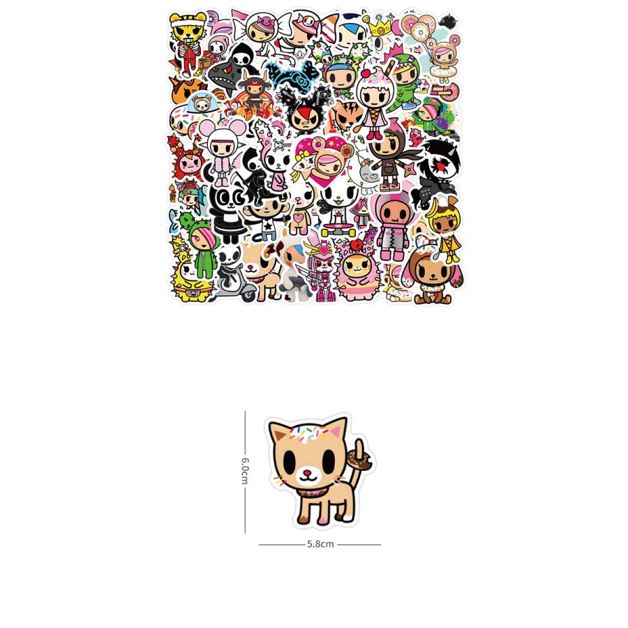 tokidoki ステッカー 50枚セット PVC 防水 シール トキドキ ポップ