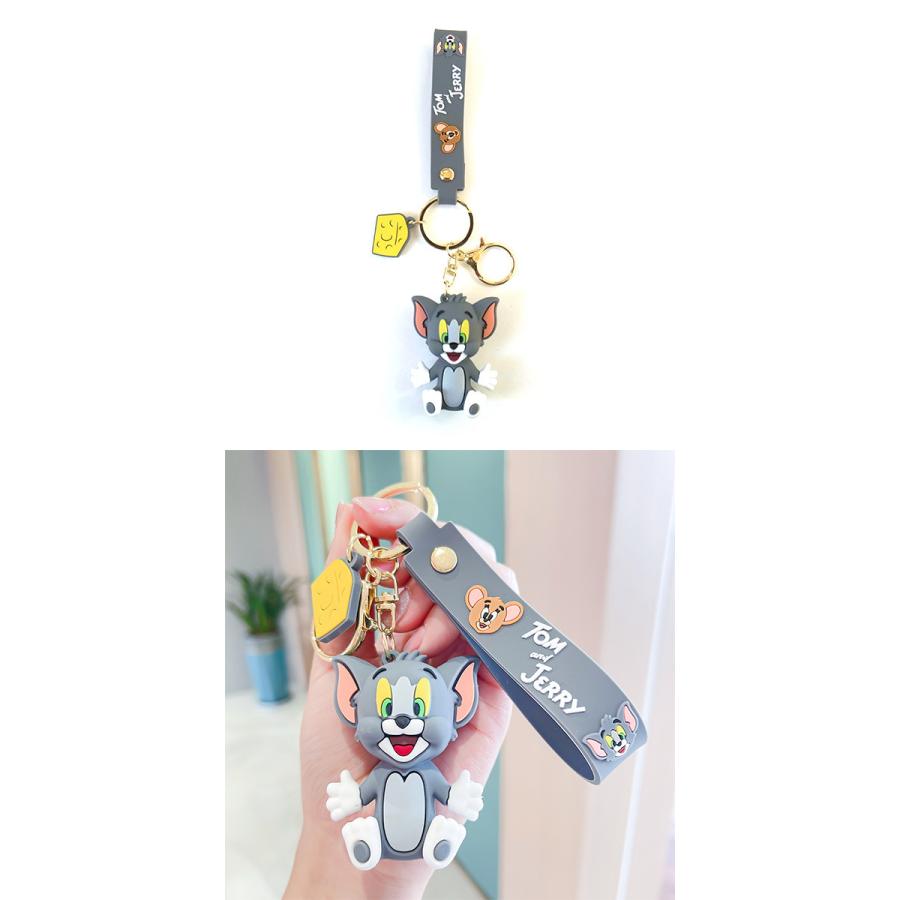 トムとジェリー 立体 マスコット キーホルダー ストラップ付き キーリング TOM & JERRY トムアンドジェリー トムジェリ | ブランド登録なし | 08