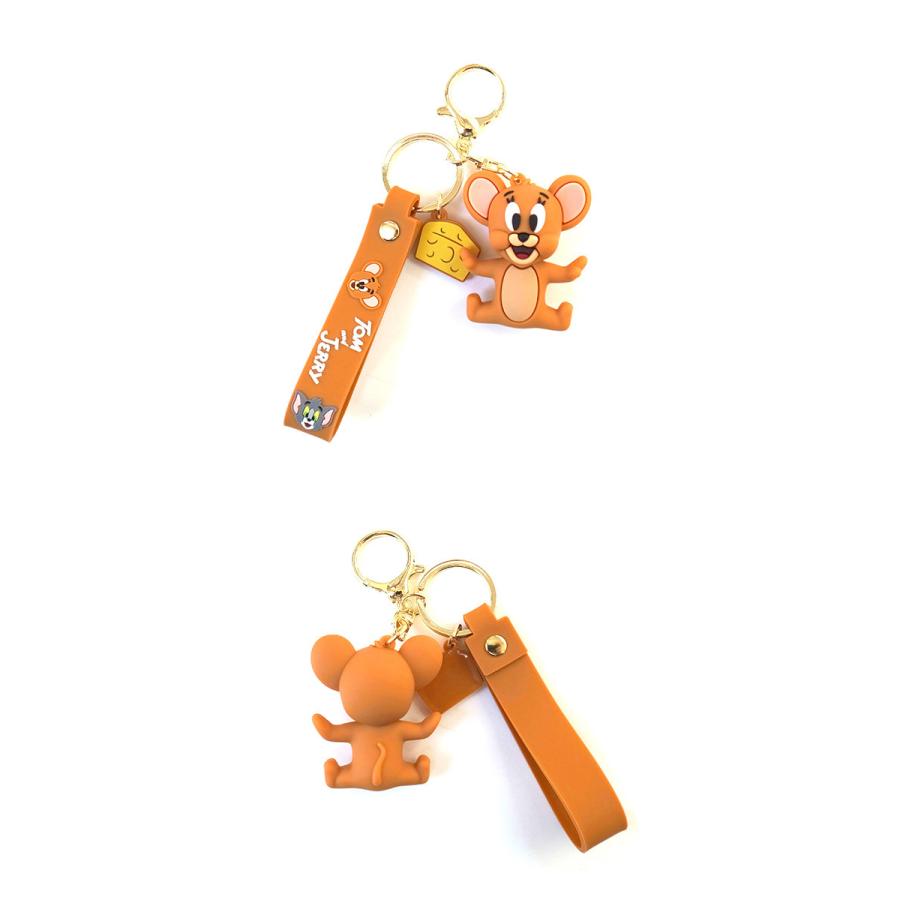 トムとジェリー 立体 マスコット キーホルダー ストラップ付き キーリング TOM & JERRY トムアンドジェリー トムジェリ | ブランド登録なし | 09