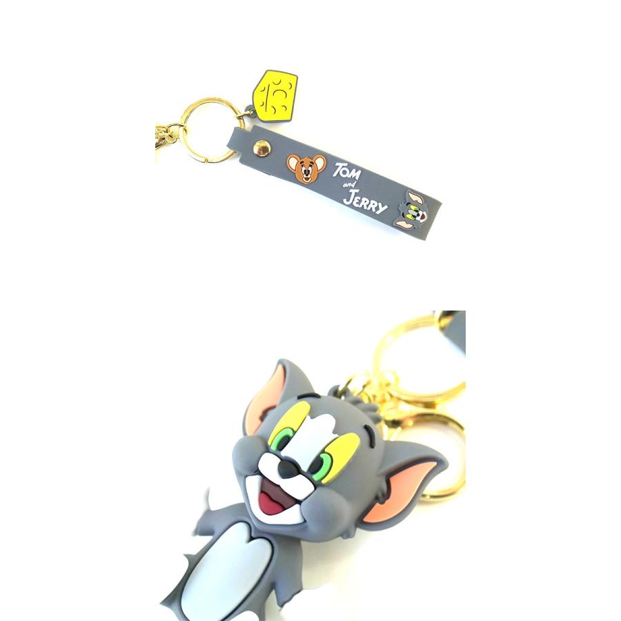 トムとジェリー 立体 マスコット キーホルダー 2個セット ストラップ付き キーリング TOM & JERRY トムジェリー トムアンドジェリー アニメ キャラクター | ブランド登録なし | 05