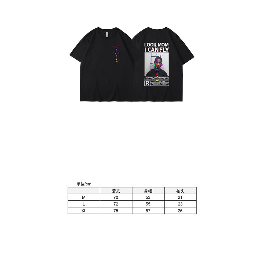 SALE トラヴィススコット Tシャツ ブラック Travis Scott フォト