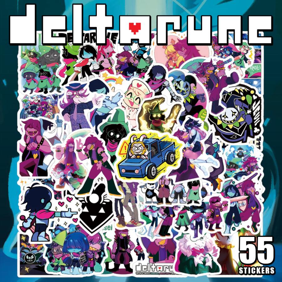 UNDERTALE DELTARUNE ステッカー 55枚セット PVC 防水 シール アンダー