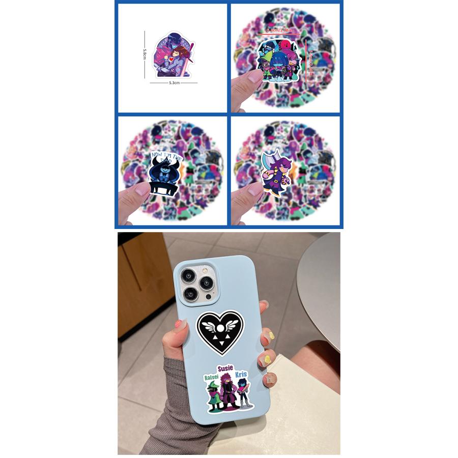 UNDERTALE DELTARUNE ステッカー 55枚セット PVC 防水 シール アンダー