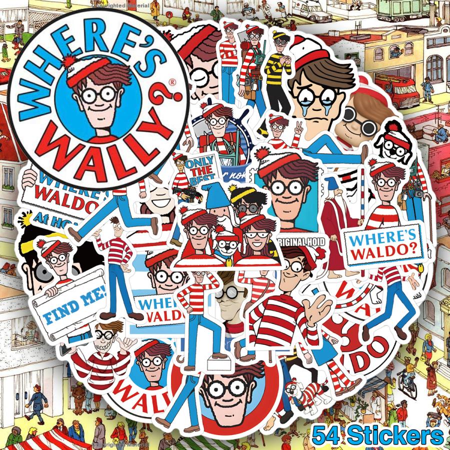 ウォーリーをさがせ！ ステッカー 54枚セット 絵本 海外 謎解き 児童