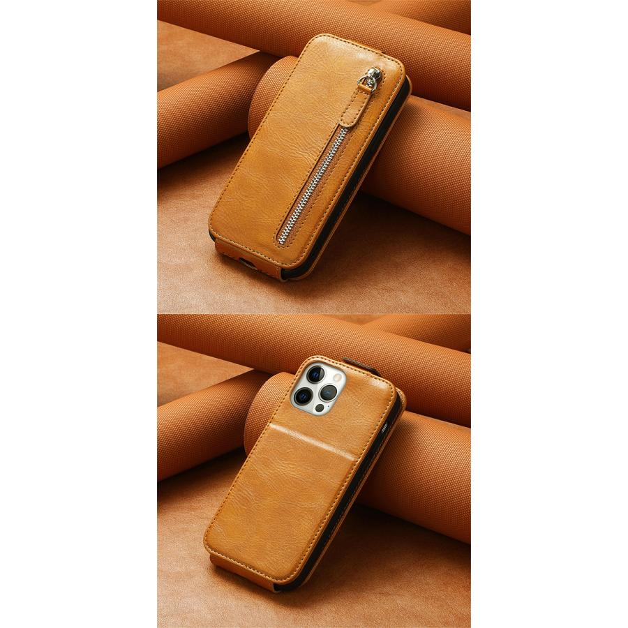 黒 レザー ケース ジッパー付き lupo_zipper-i14-01